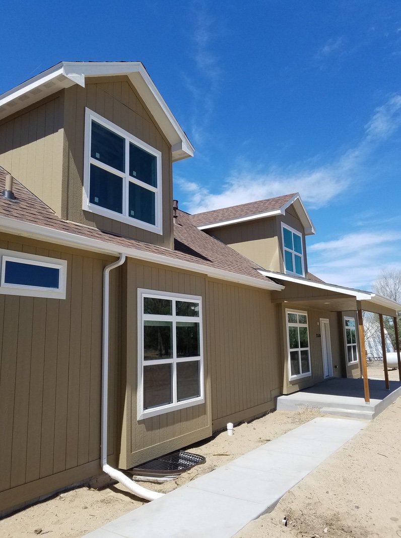 Modular home built on private land in Colorado